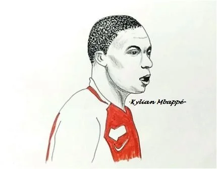 Kylian Mbappe Coloring Pages