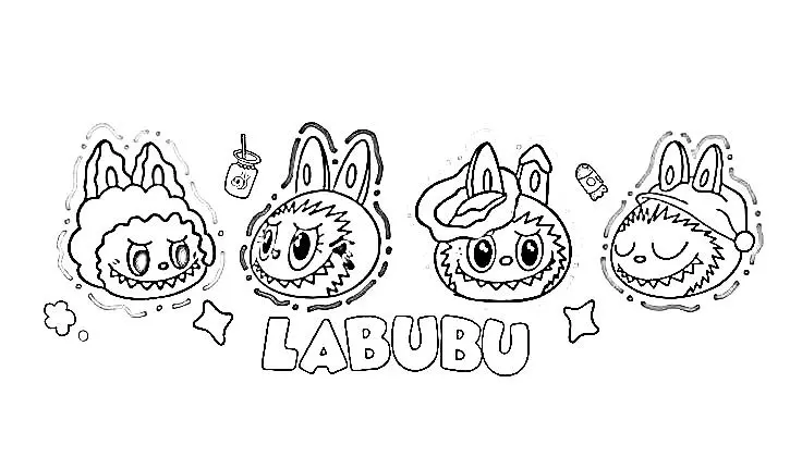 Labubu Para Colorir 17