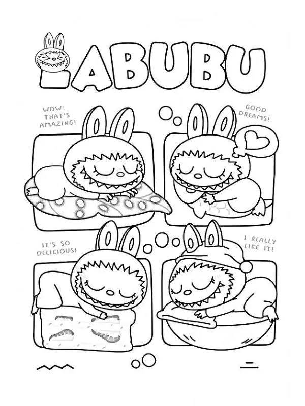 Labubu Para Colorir 40