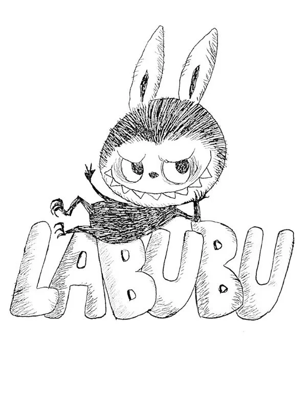 Labubu Para Colorir 56