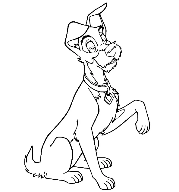 Lady and the Tramp Coloring Pages