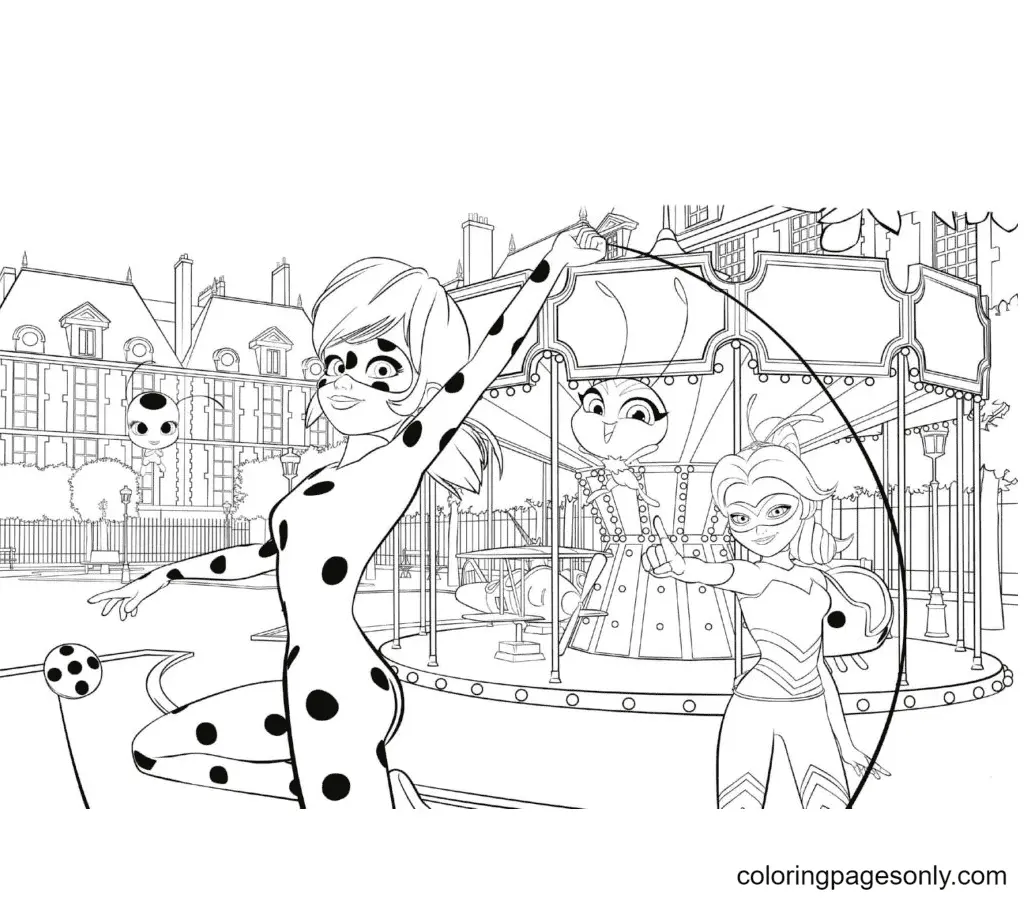 Ladybug Y Cat Noir Para Colorear 67
