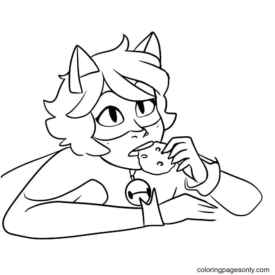 Ladybug and Cat Noir Coloring Pages 73