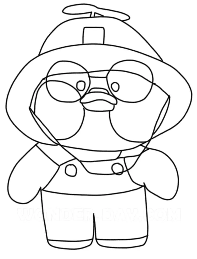 LalaFanfan Duck Coloring Pages 21