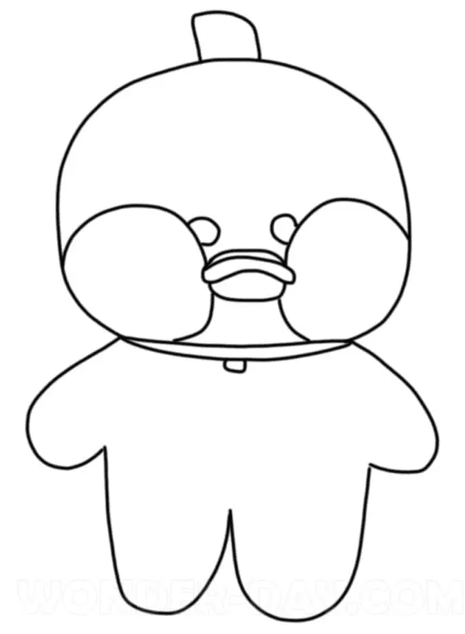 LalaFanfan Duck Coloring Pages 5