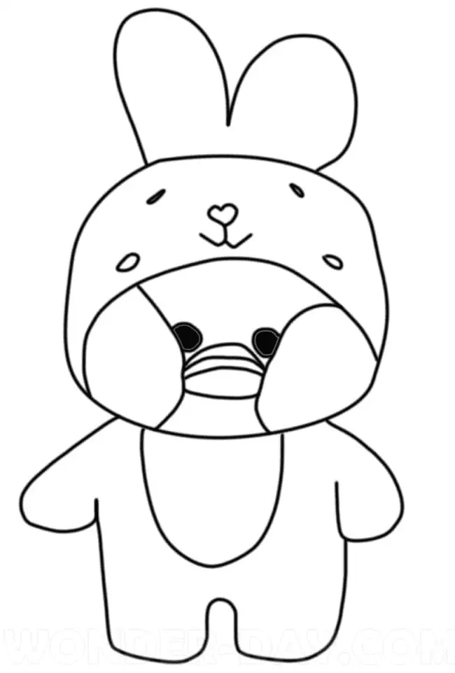 LalaFanfan Duck Coloring Pages 8