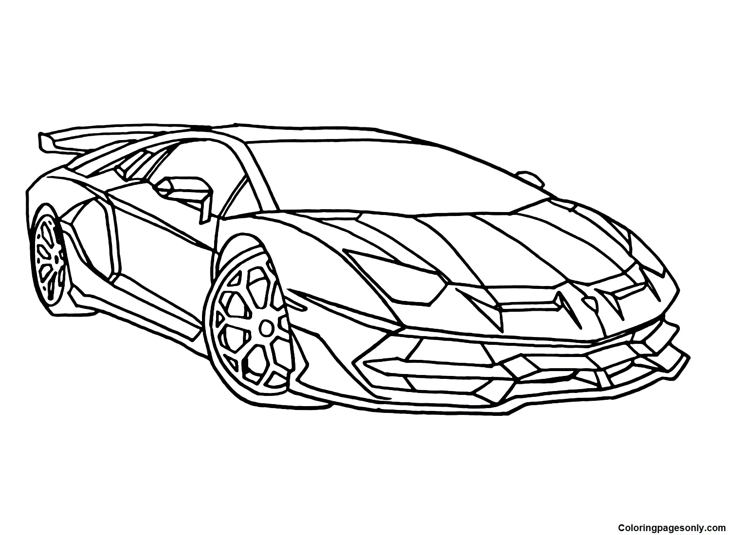 Lamborghini Coloring Pages 10