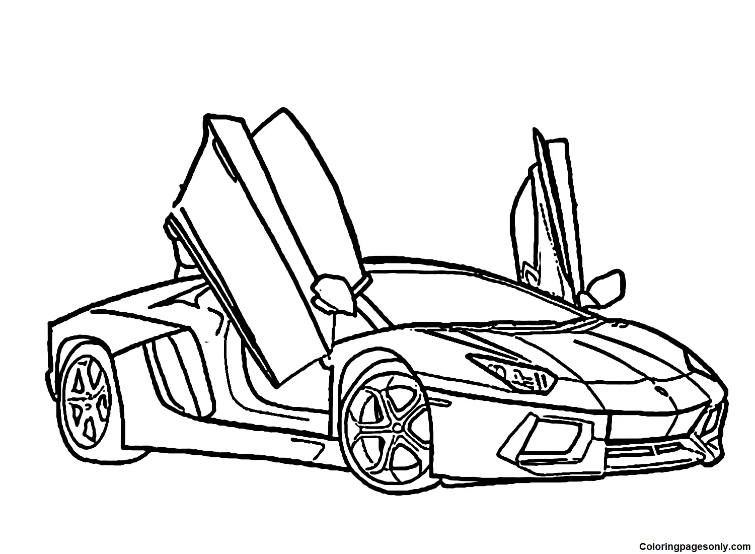 Lamborghini Coloring Pages 12