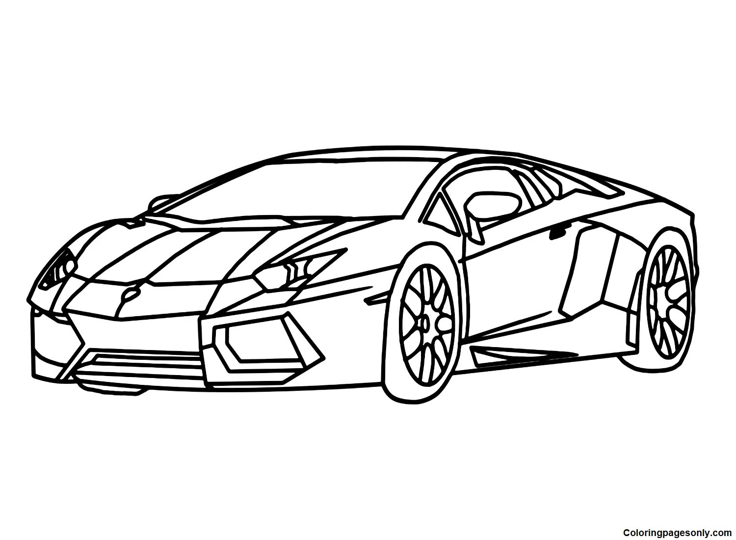 Lamborghini Coloring Pages 14