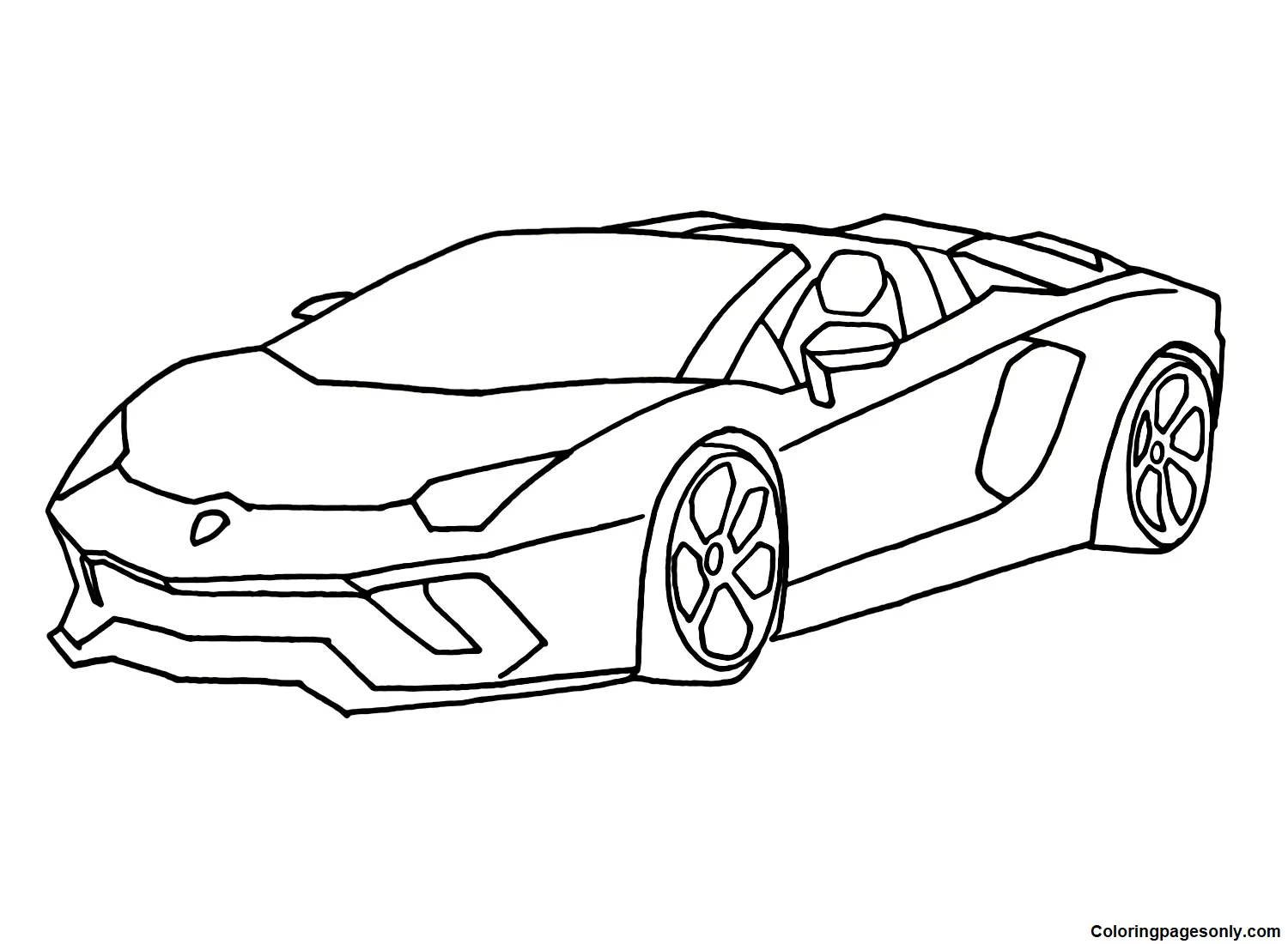 Lamborghini Coloring Pages 19