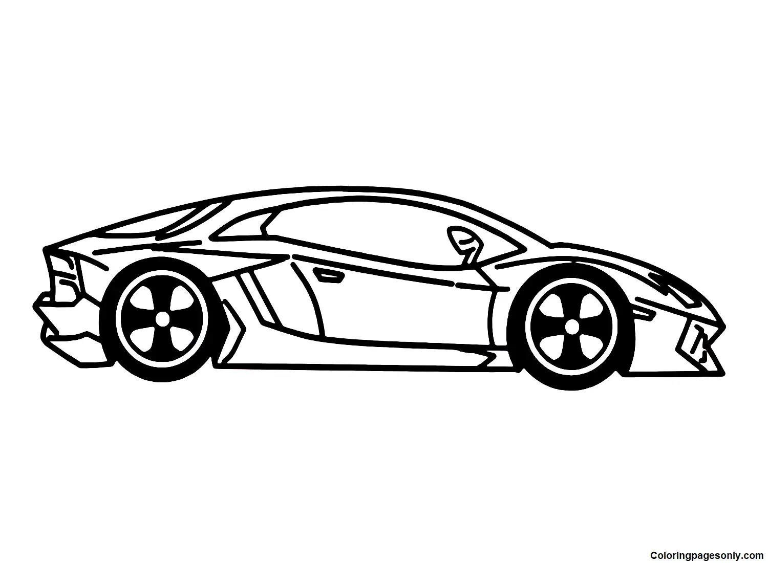 Desenhos de Lamborghini Para Colorir