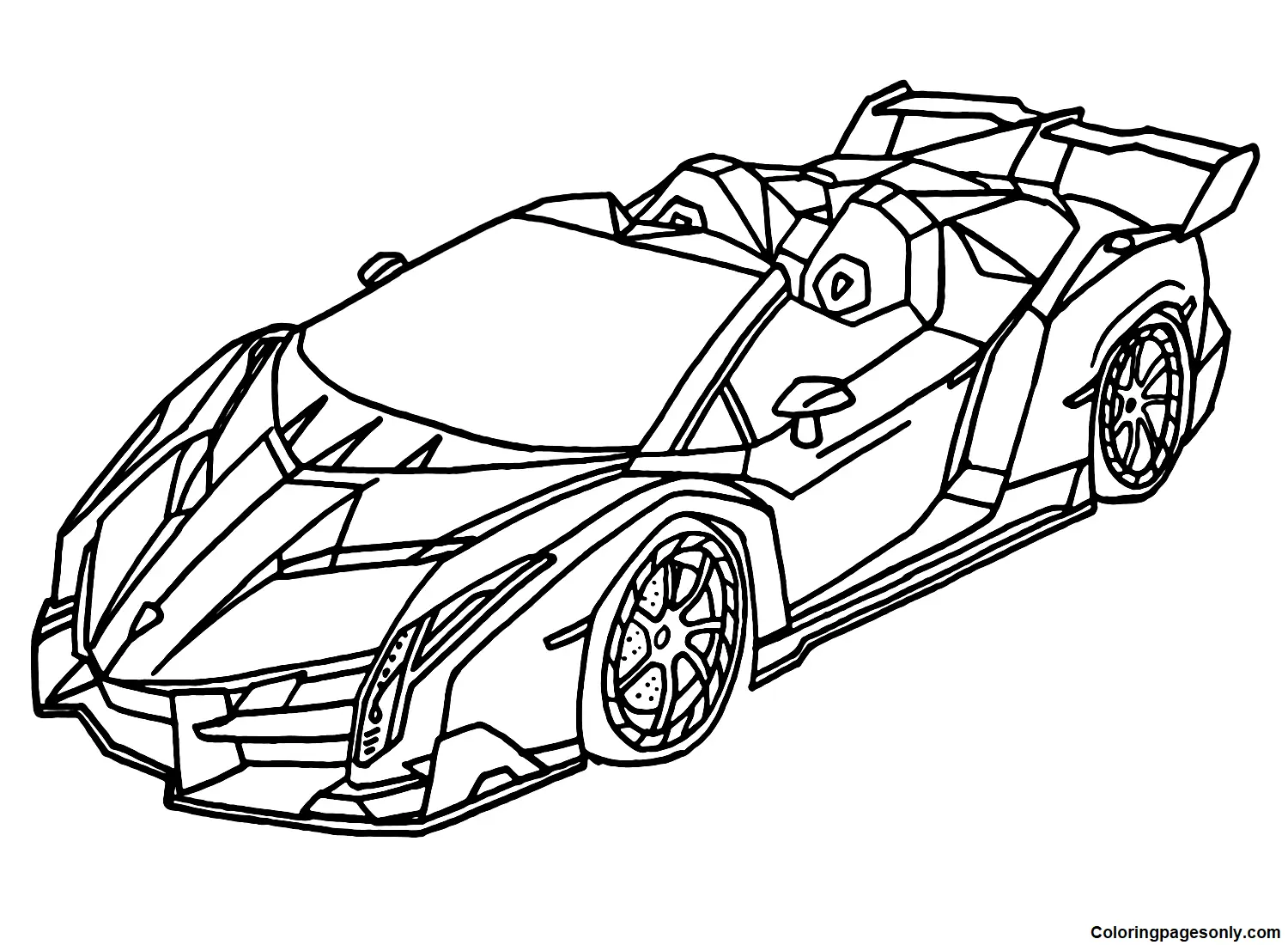 Lamborghini Coloring Pages 4