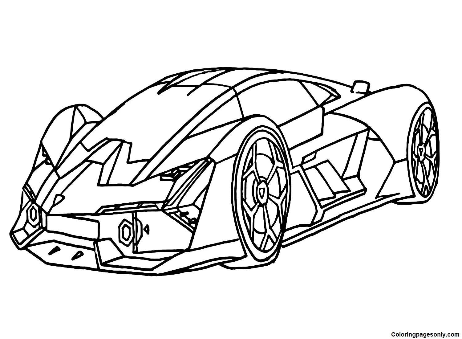 Lamborghini Coloring Pages 5