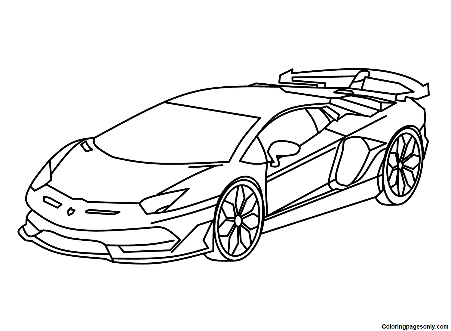 Lamborghini Coloring Pages 7