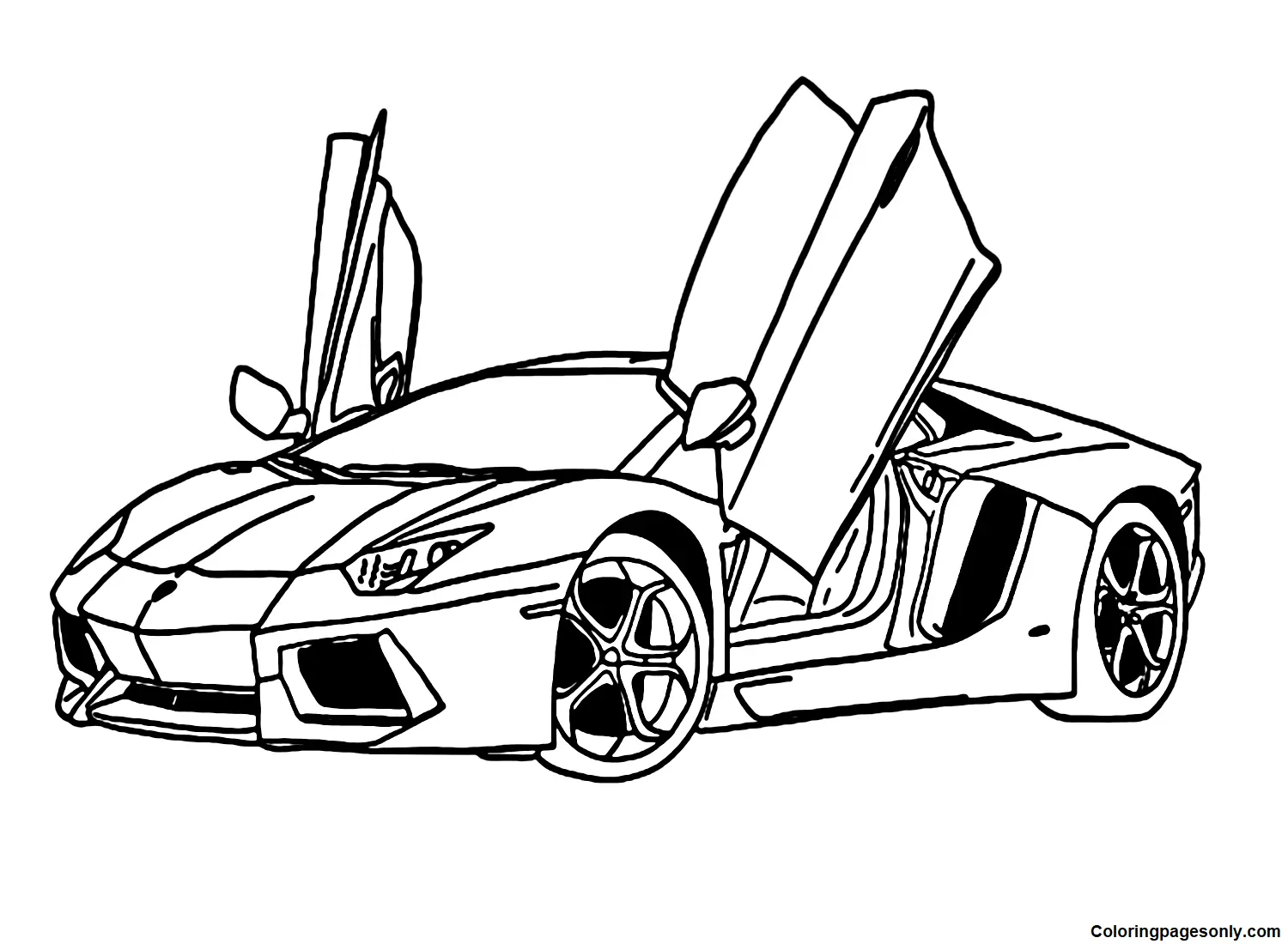 Lamborghini Coloring Pages 8