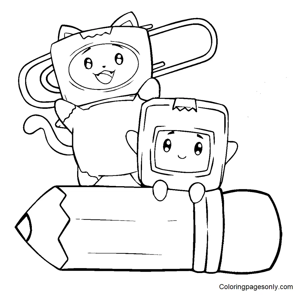 LankyBox Coloring Pages 22