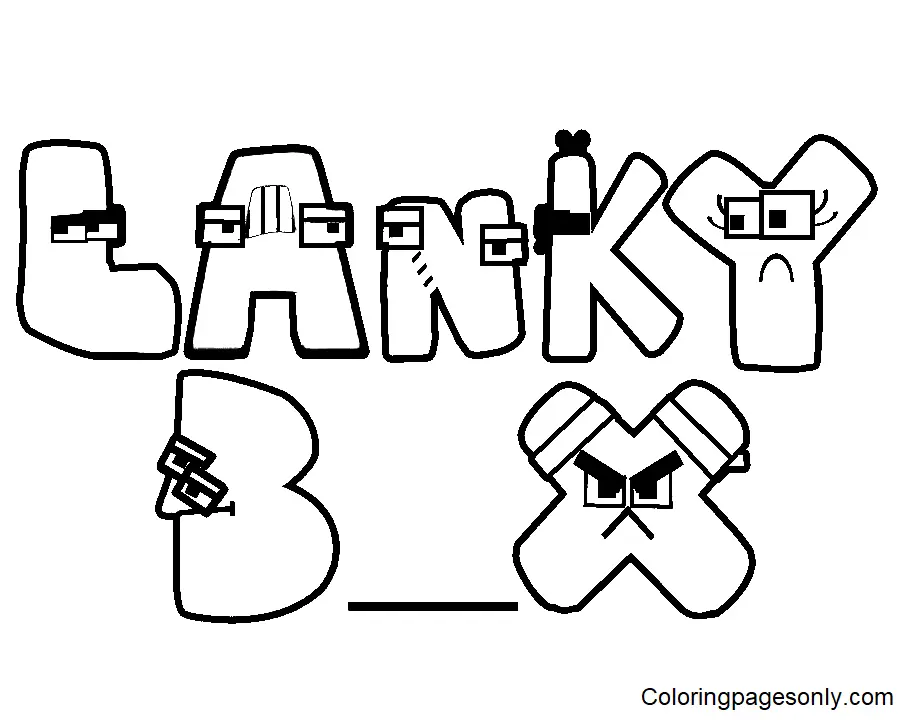 LankyBox Coloring Pages 24