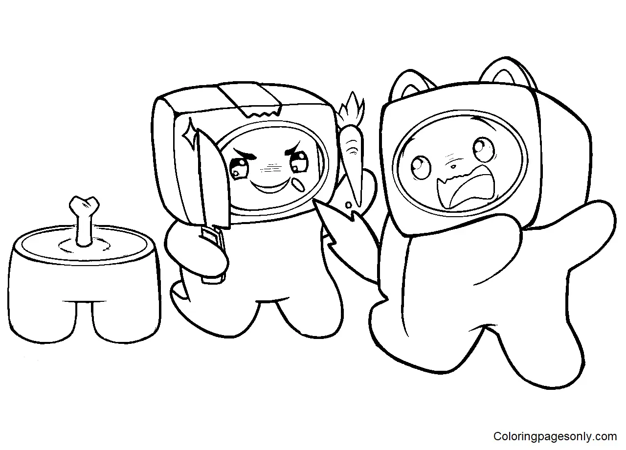 LankyBox Coloring Pages 28