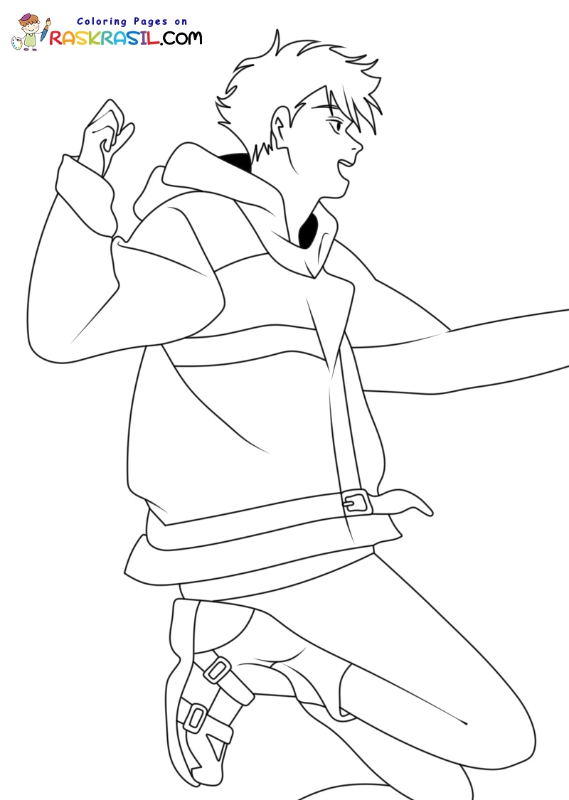 Lazarus Anime para Colorir 10