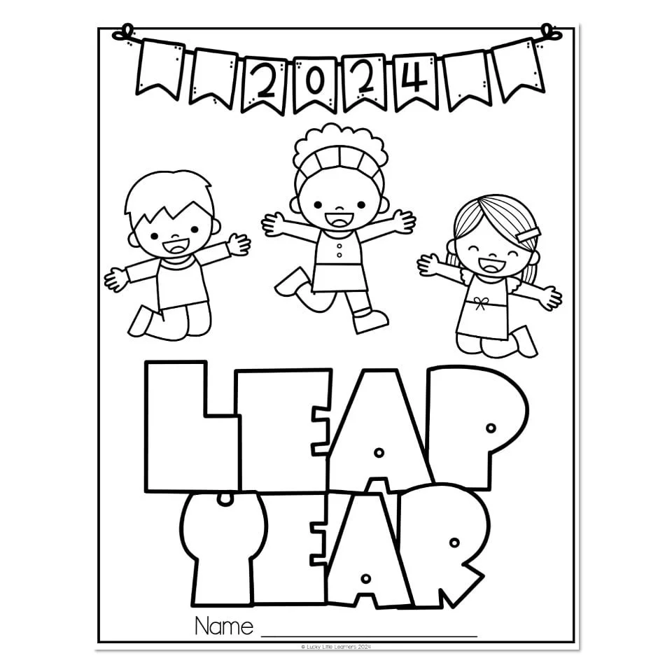 Leap Year Coloring Pages 10