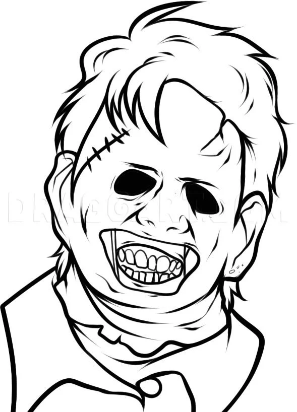 Leatherface Coloring Pages 13