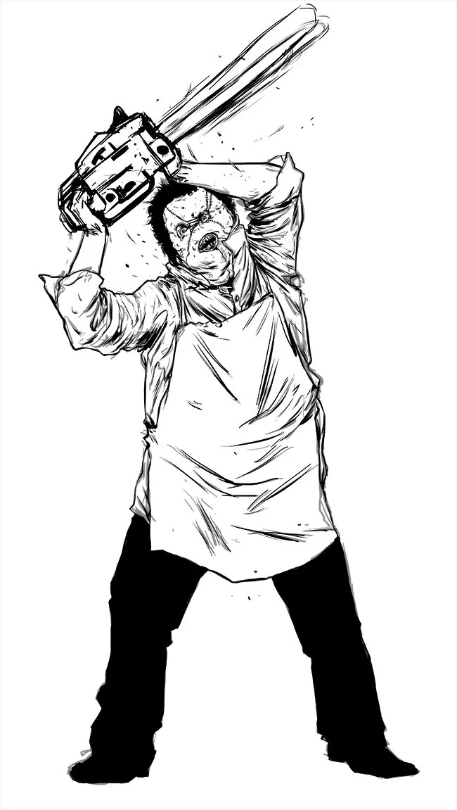 Leatherface Coloring Pages 14