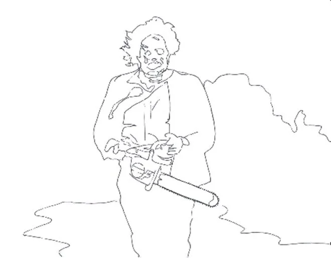 Leatherface Coloring Pages 2