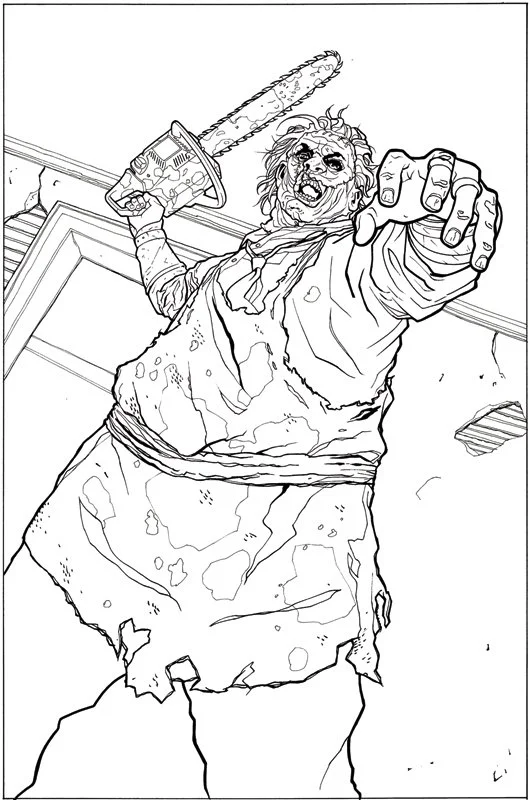 Leatherface Coloring Pages 6