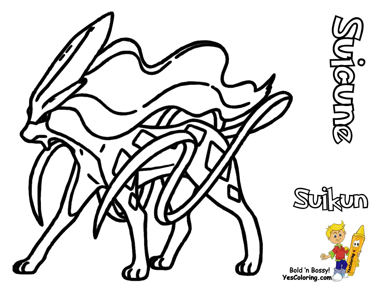 Legendary Pokemon Coloring Pages 3