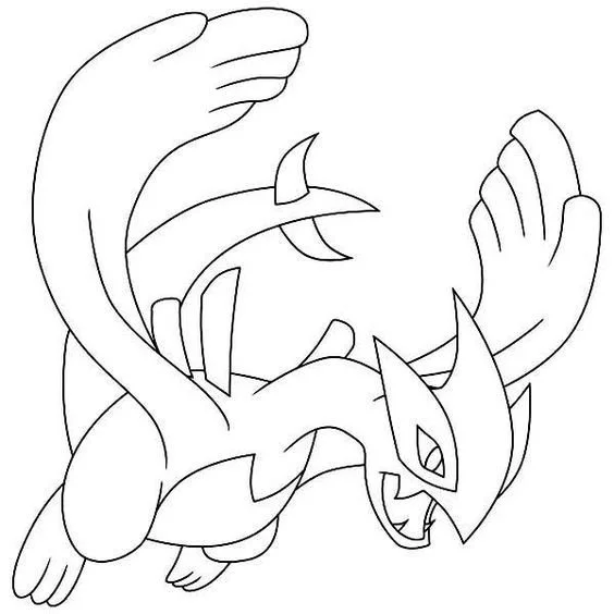 Legendary Pokemon Coloring Pages 7