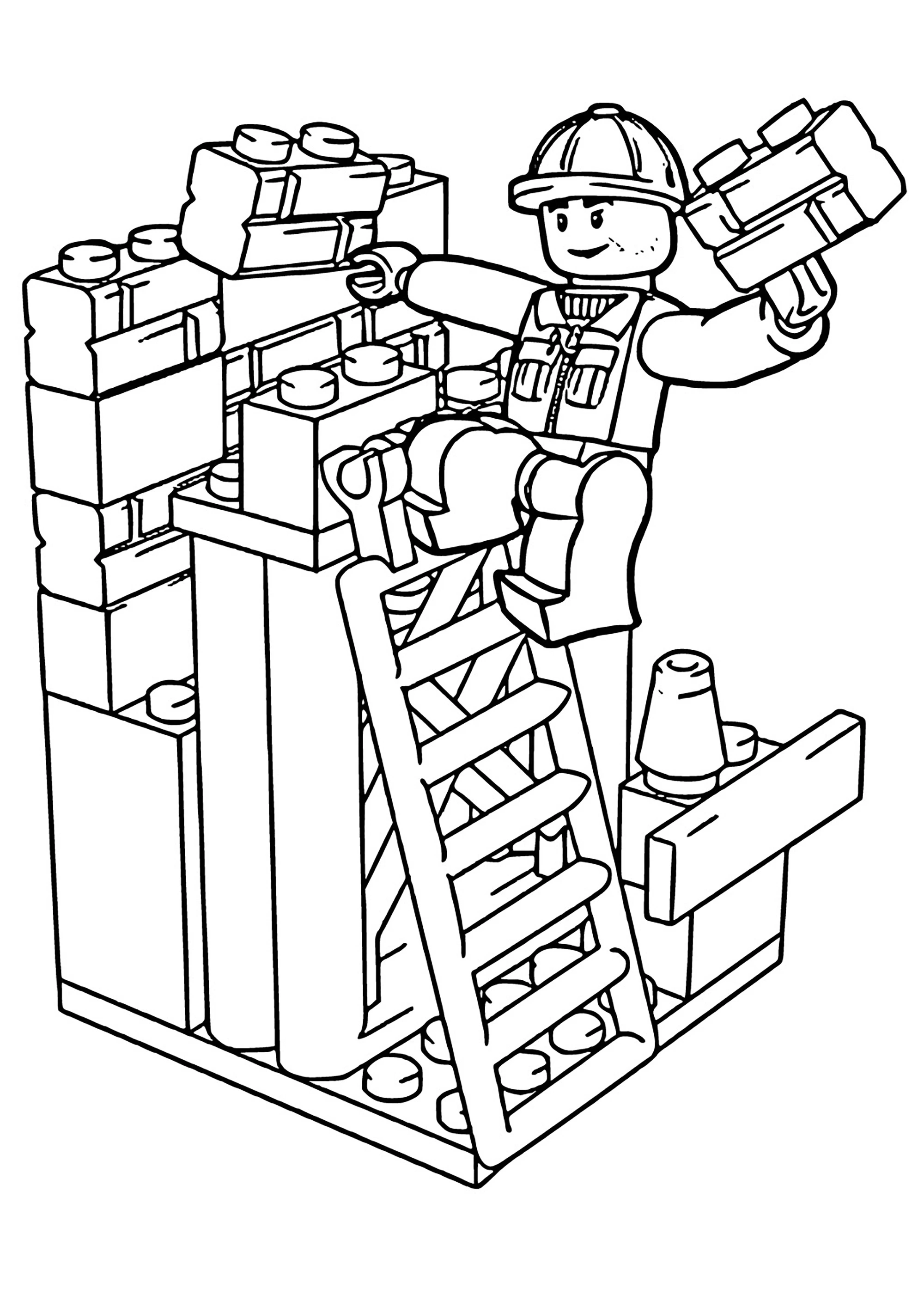 Lego Farm Coloring Pages 11