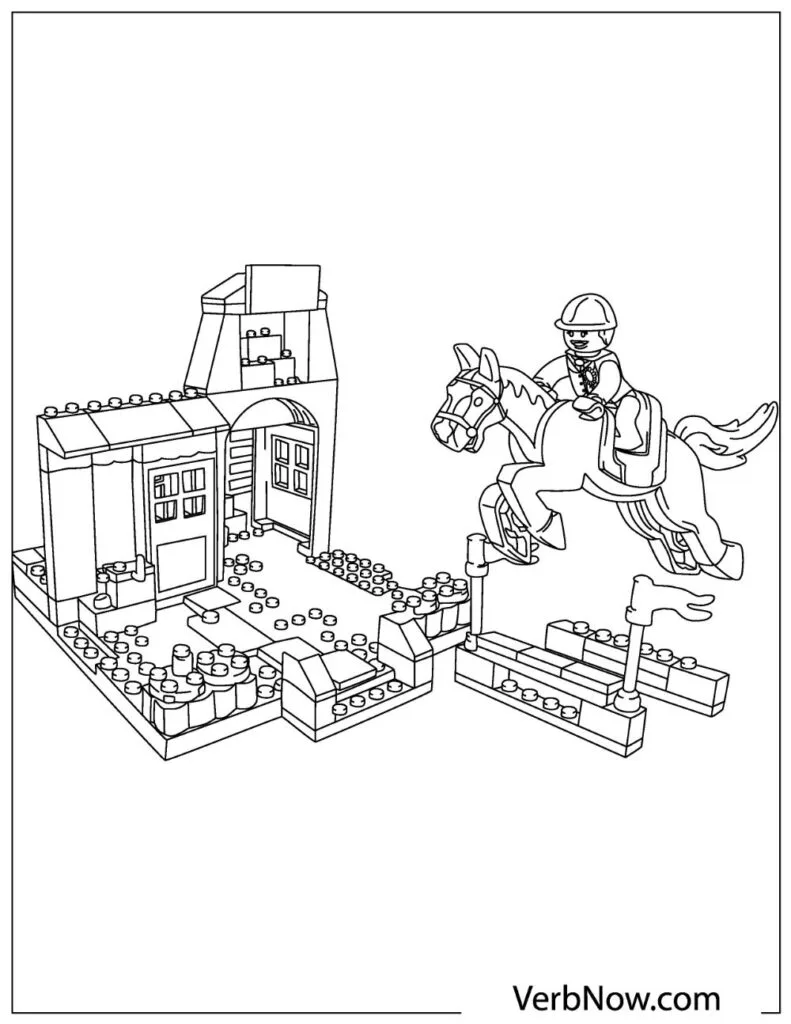 Lego Farm Coloring Pages 3