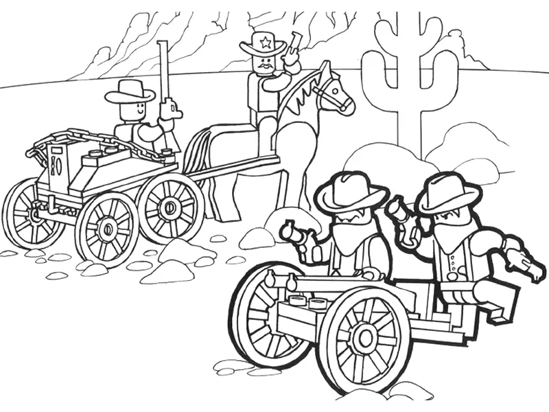 Lego Farm Coloring Pages 5