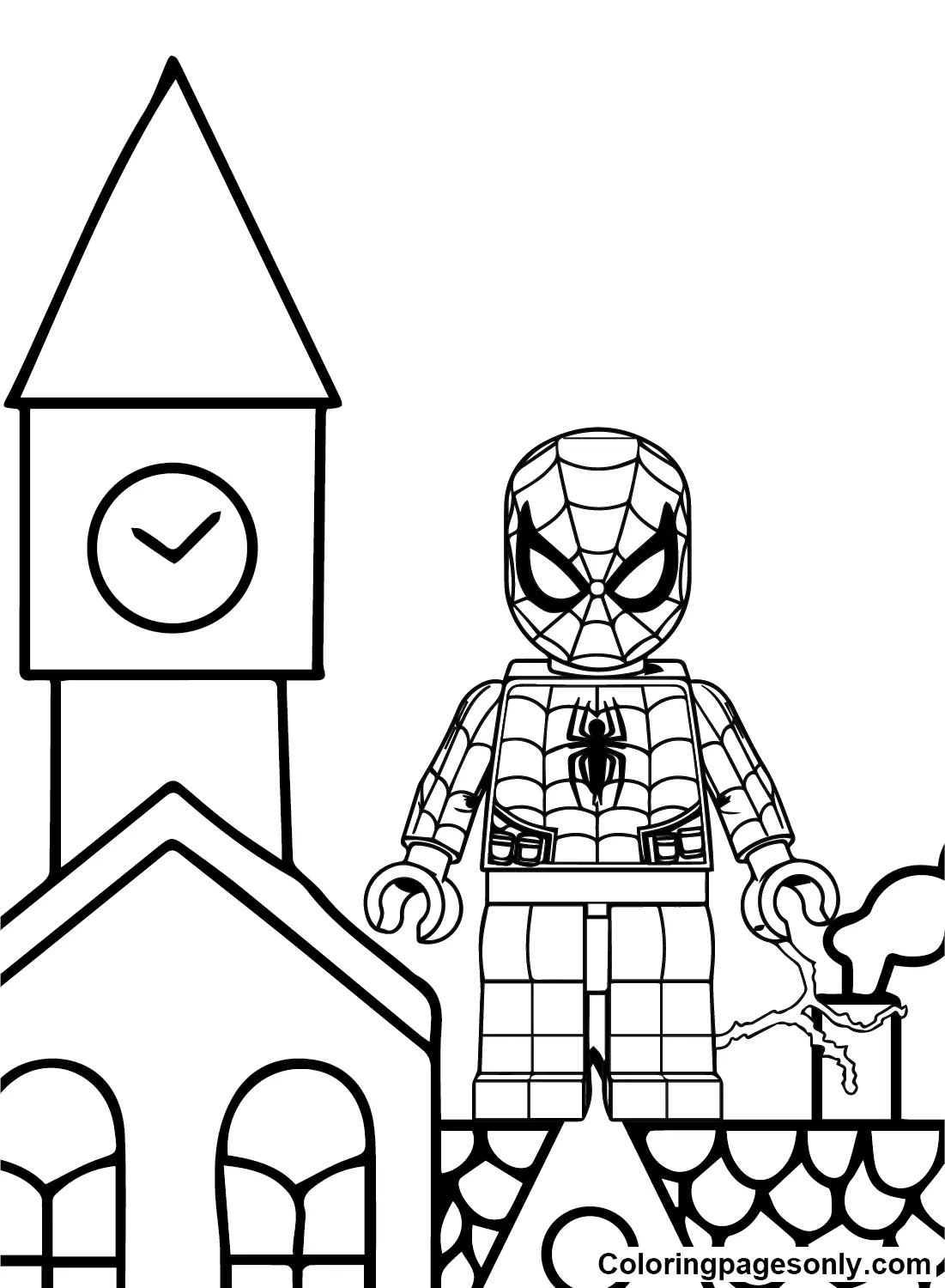 Lego Spiderman Coloring Pages 19