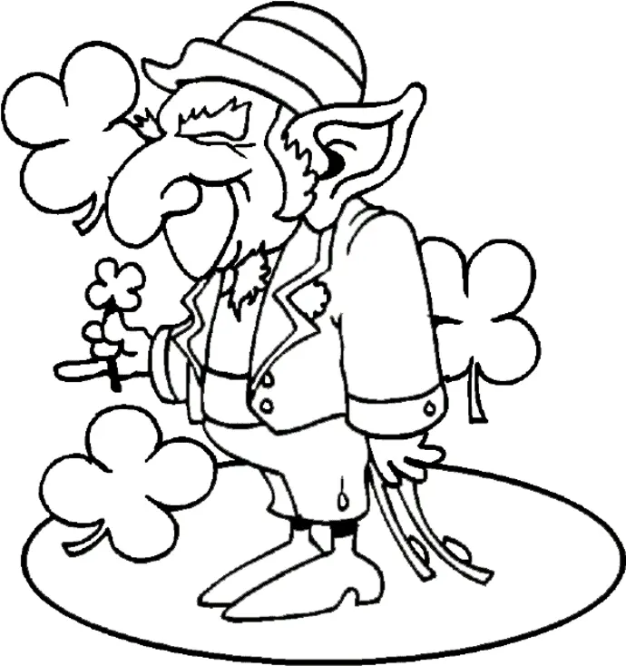 Desenhos de Leprechaun Para Colorir