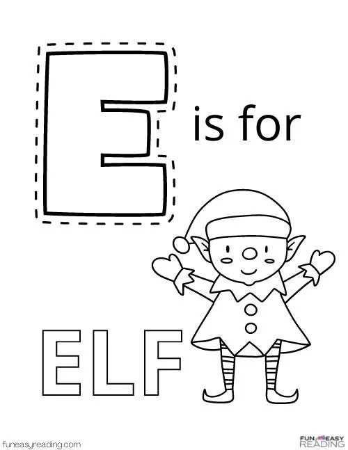 Letter E Coloring Pages 60