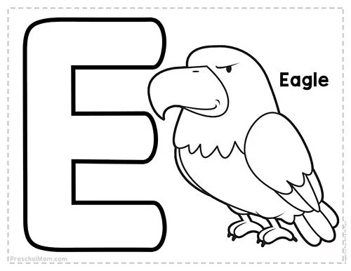 Letter E Coloring Pages 64