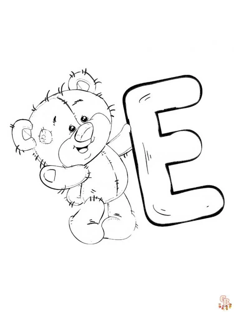 Letter E Coloring Pages 71