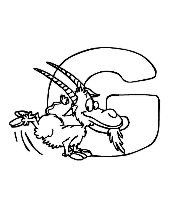 Letter G Coloring Pages 10