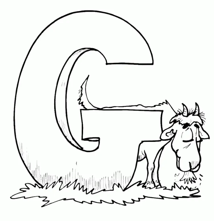 Letter G Coloring Pages 16