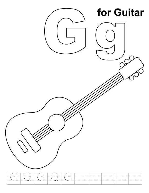 Desenhos de Letra G Para Colorir 20