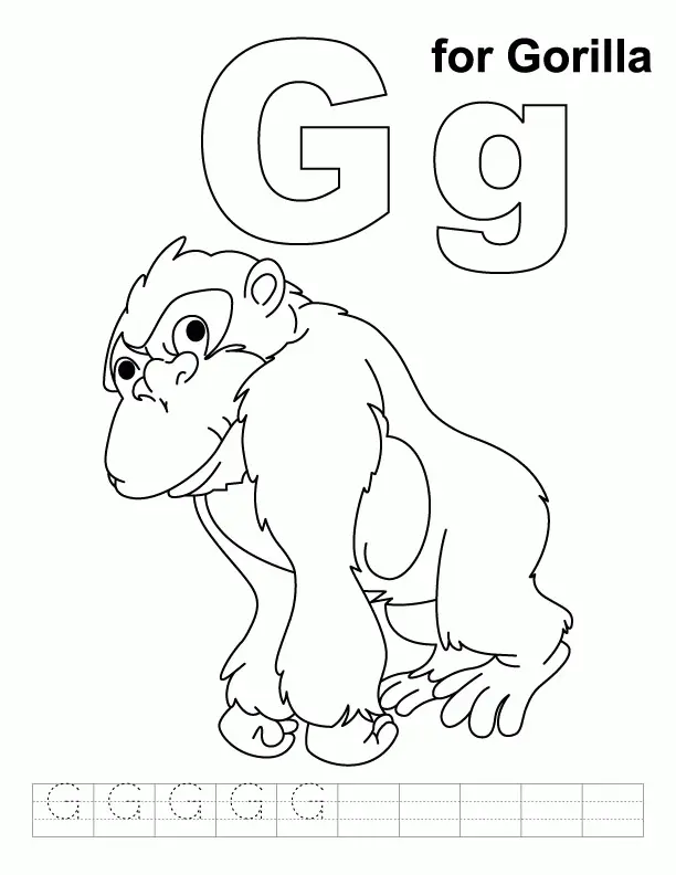 Letter G Coloring Pages 23