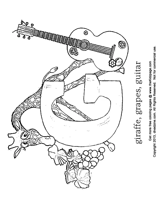 Letter G Coloring Pages 25