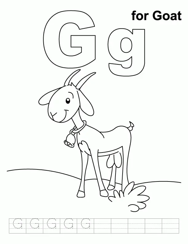 Letter G Coloring Pages 35