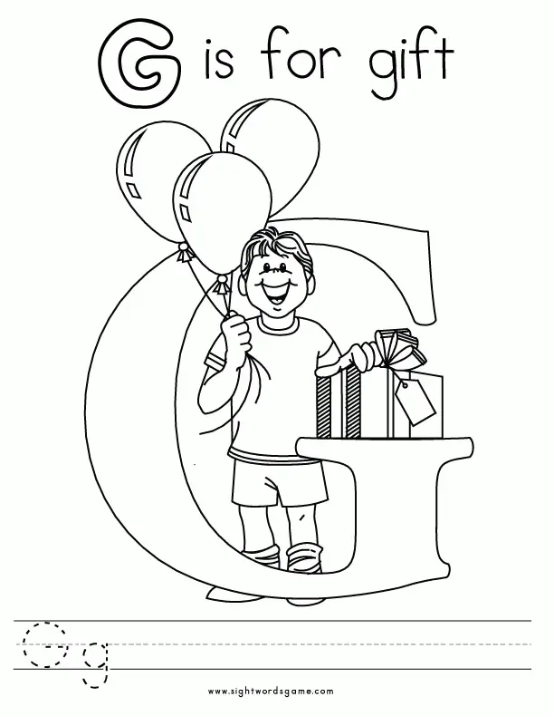 Letter G Coloring Pages 5