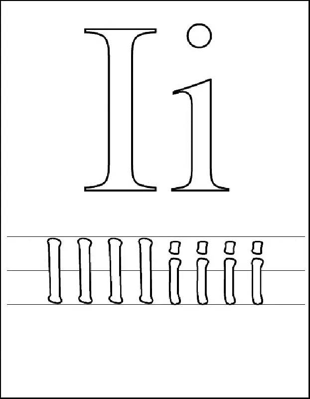 Letter I Coloring Pages 3