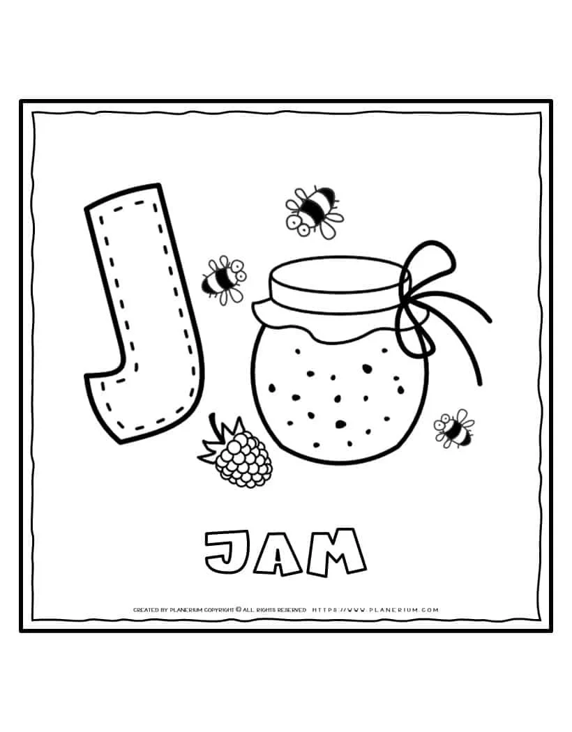 Letter J Coloring Pages