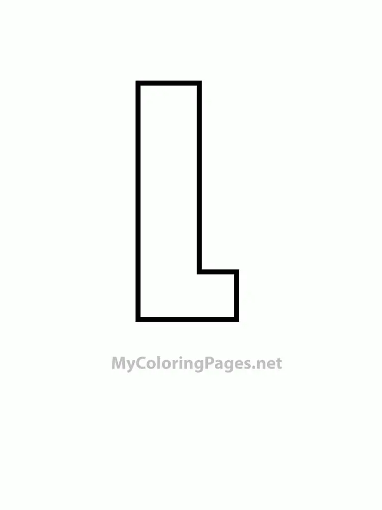 Letter L Coloring Pages 50