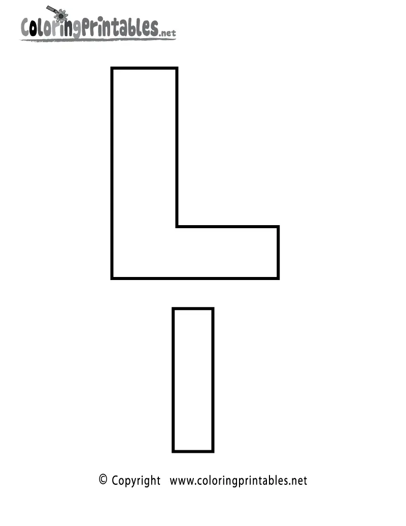 Letter L Coloring Pages 51