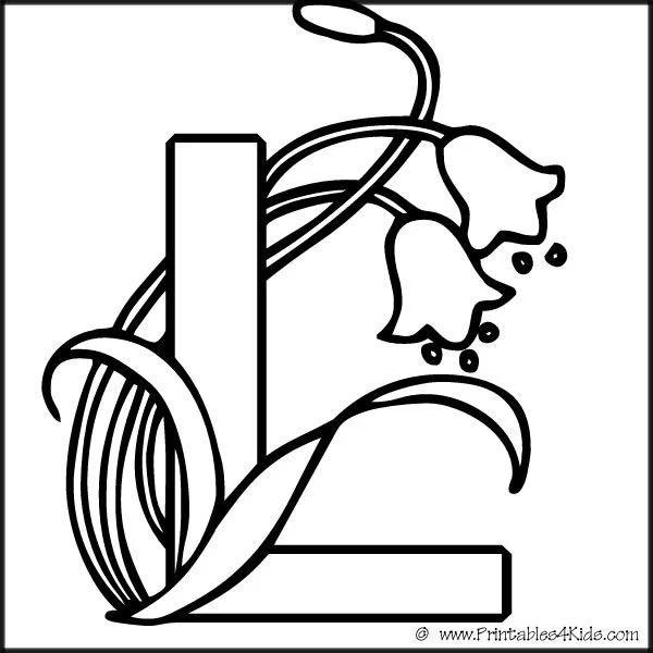 Letter L Coloring Pages 67